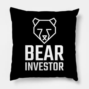 Bear Investor Investing Pillow