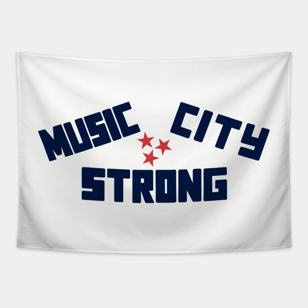 Music City Strong Tapestry by Midnight Run Studio