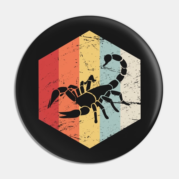 Scorpio – Retro Astrology Zodiac Sign Pin by MeatMan