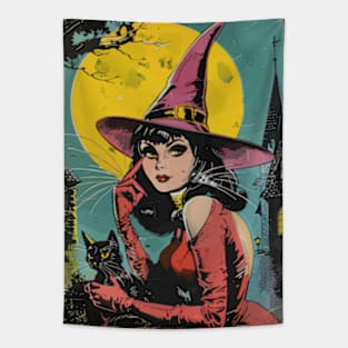 Vintage Witch Tapestry