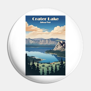 Crater Lake National Park Travel Poster Pin