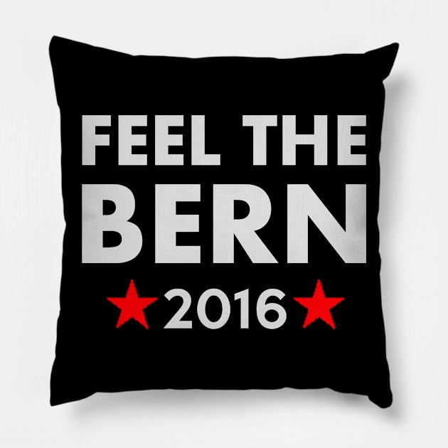 Feel the Bern 2016 Pillow by ESDesign