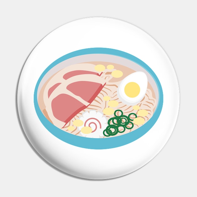 Anime Style Ramen Soup Bowl Pin by MetaCynth