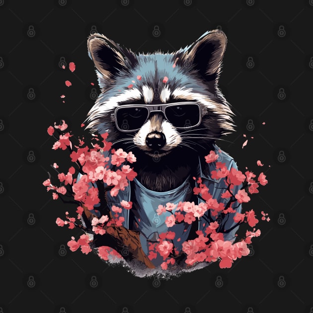 Cottagecore Kawaii Anime Raccoon Men Women Funny Raccoon by KsuAnn