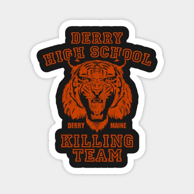 Vintage Derry Tigers Orange Magnet by Glitterbeard