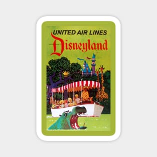 Vintage Travel Poster - Famous Amusement Park Magnet