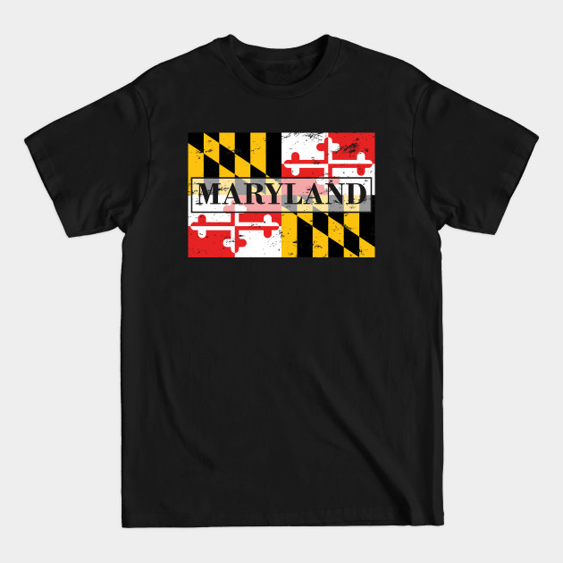 Discover Maryland State Flag - Gift Maryland Flag Maryland - Maryland - T-Shirt