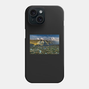 Alpine landscape in a cloudy day Phone Case