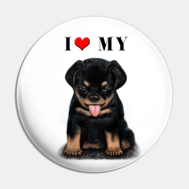 Rottweiler Pin by asaiphoto