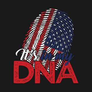 It's In My DNA - American Flag USA Patriotic Gift T-Shirt