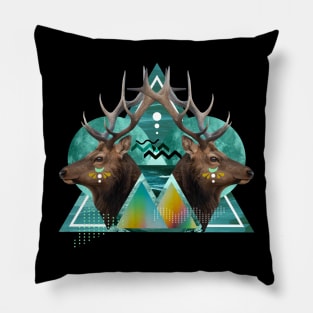 Geometric Deer Pillow