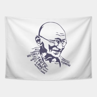 GANDHI Truth and Love Tapestry
