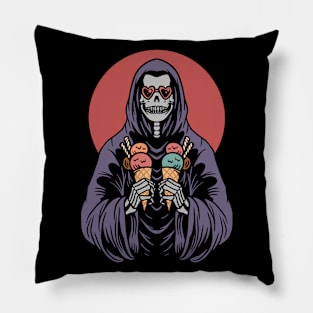 Funny Grim Reaper with Ice Cream Pillow