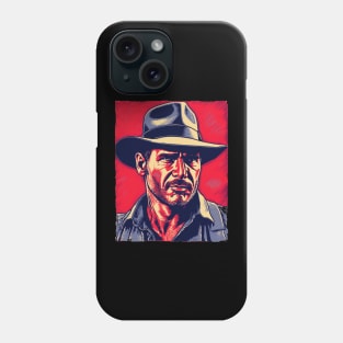 Mr. Indiana Jones - Linocut Phone Case