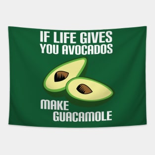 Funny Avocado Advice Tapestry