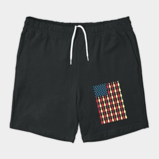 Patriotic Bowling US Flag Gift Shorts