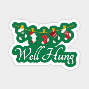 Well Hunk - Funny Santa’s Socks Magnet