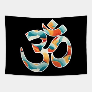 Cosmic Resonance: The Mystical Power of Om Kanagawa Tapestry