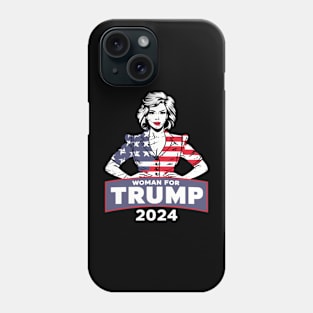 Usa Woman For Trump 2024 Election Phone Case