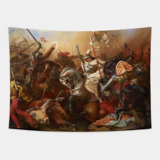 Jeanne d'Arc in Battle by August Gustav Lasinsky Tapestry