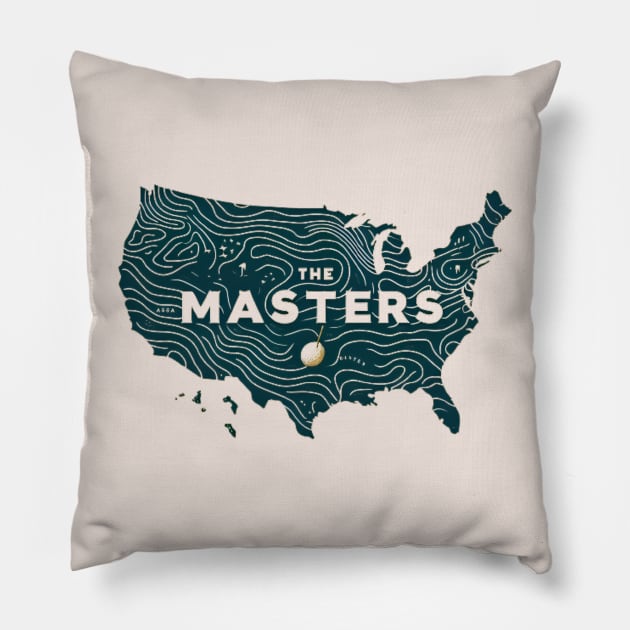 masters golf competiton Pillow by CreationArt8