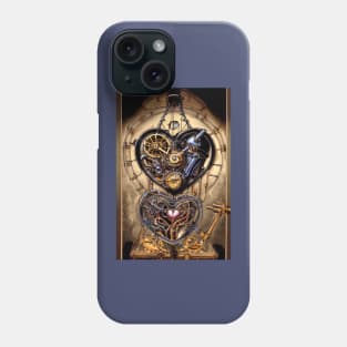 Steampunk mechanical heart Phone Case