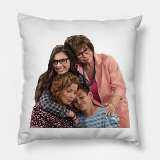 One Day at a Time main family hug - the Alvarez's Pillow