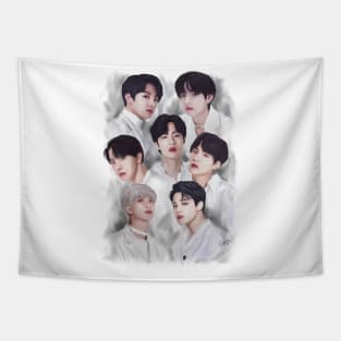 bts kpop fanart Tapestry