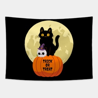 Halloween Cute Black cat Tapestry