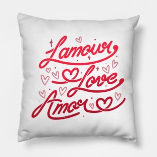 L amour, Love, Amor by Tobe Fonseca Pillow