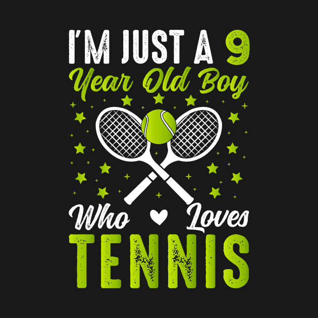 Tennis 9 Year Old Boy Birthday Christmas by loveshop