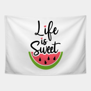 Life is Sweet Watermelon Tapestry