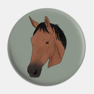 Quarter Horse Head Pin