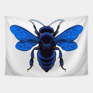 Blue Honeybee Tapestry