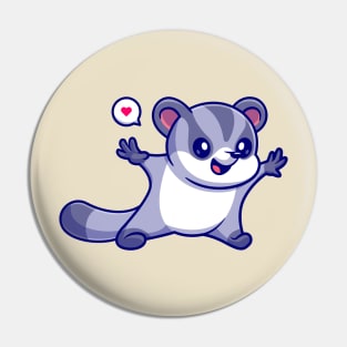 Cute Sugar Glider Cartoon Pin