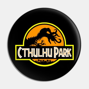 Cthulhu Park - Retro 90s Movie Parody (Orange Variant) Pin