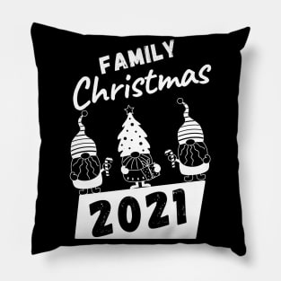 Family Christmas 2021 Pillow