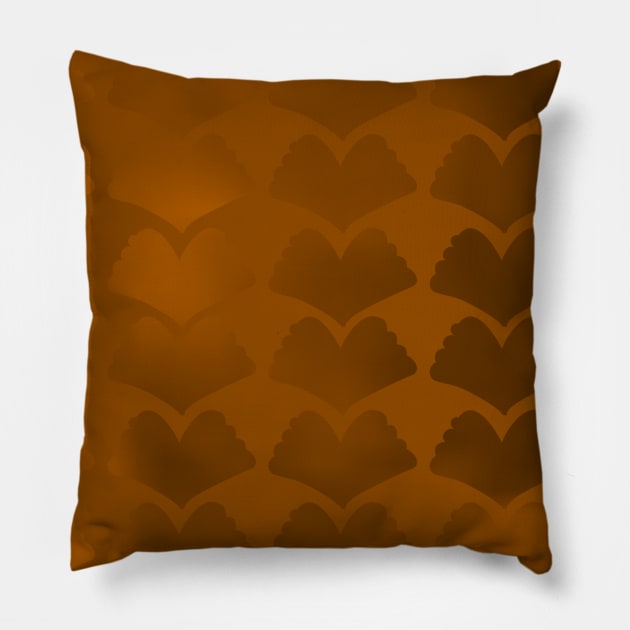Ginkgo Single Hue Array Bronze Pillow by ArtticArlo