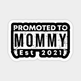 Vintage Promoted to Mommy 2021 new Mom gift mommy Magnet