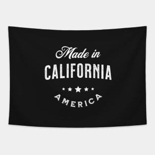 Made In California, USA - Vintage Logo Text Design Tapestry