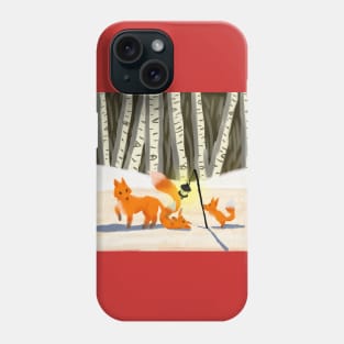 Foxes and the Lantern Phone Case