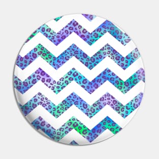 Chevron Leopard Print Pin