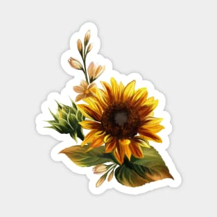 Elegant Sunflower Magnet