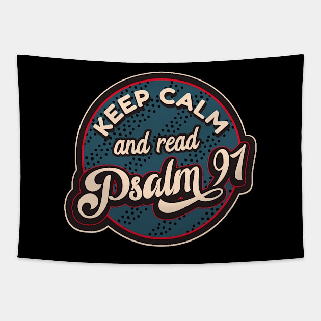 Psalm 91 Tapestry by Foxxy Merch