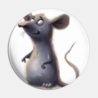 Cute Rat Drawing Pin