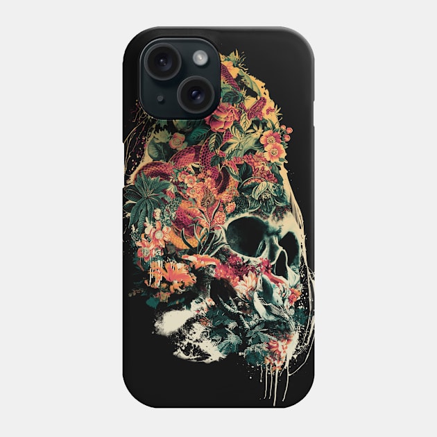 Snake and Skull Phone Case by rizapeker