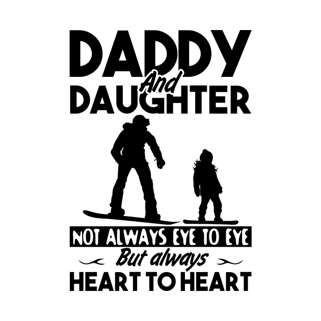 Daddy And Daughter Not Always Eye To Eye Snowboard by DanYoungOfficial