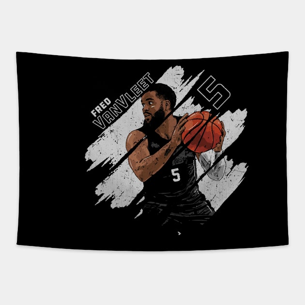 Fred VanVleet Houston Stripes Tapestry by ganisfarhan