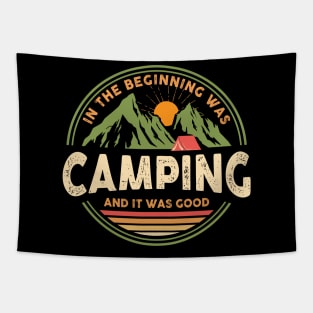 Mountains Hiking Lover Camping Adventure Tapestry