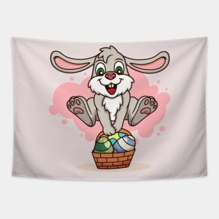 Easter Bunny with Eggs Tapestry